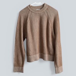 Grab Denim Brown Cream Shaker Knit Sweater Size 14 (Australia) Size 10 (US)